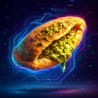 Pizza fritta al pistacchio