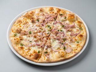Pizza kebab bianca
