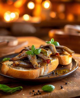 Bruschetta con alici