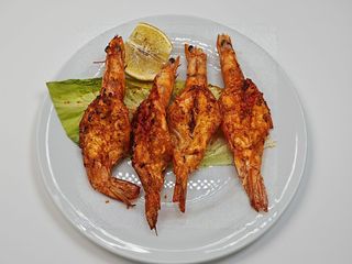 129. Gamberoni alla griglia 烤大虾