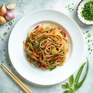 Yakisoba con verdure