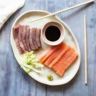 Sashimi tonno e salmone