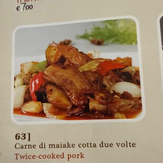 63. Carne di maiale cotta due volte