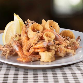 Frittura calamari e gamberi