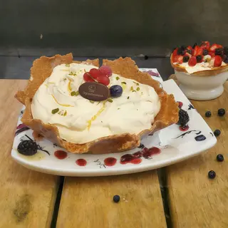 Cestino croccante mascarpone e lampone 850g
