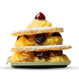 MONO MILLEFOGLIE CREMA E AMARENE