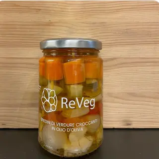 Spiedini di verdure croccanti in olio d'oliva 290 gr