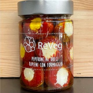 Peperoni bottone ripieni di formaggio 280 gr