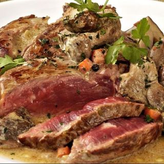 Tagliata ai funghi porcini