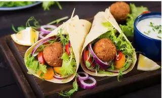 Rotolo falafel menu lattina+patatine