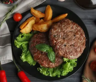 Piatto hamburger