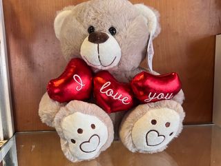 Peluche 3 Cuori I LOVE YOU
