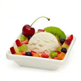 macedonia con gelato