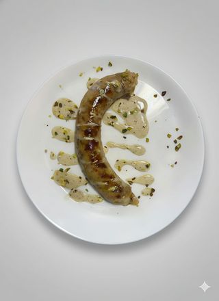 Salsiccia di maiale al pistacchio piatto