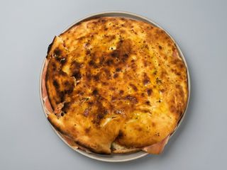 Pane arabo con prosciutto cotto
