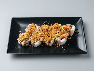37 Uramaki tempura gambero fritto avocado cipolla - 8 pezzi