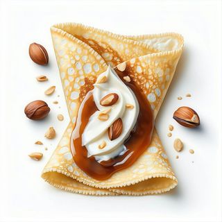 Crepes con crema alla nocciola