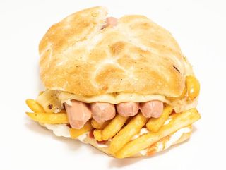 Panino con wurstel
