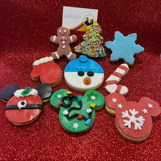 Confezione natalizia di 8 biscotti misti