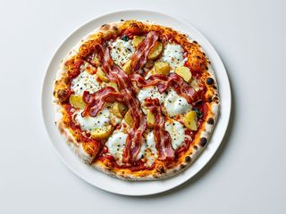 Patate al forno e pancetta