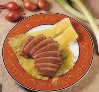 Anatra con Porri alla Piastra