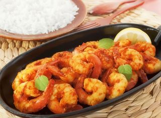 Gamberetti in Salsa Curry