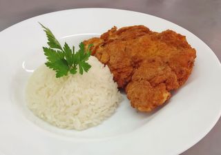 122. Riso con cotoletta di pollo