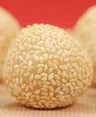 Dolce di sesamo fritto - 4 pezzi