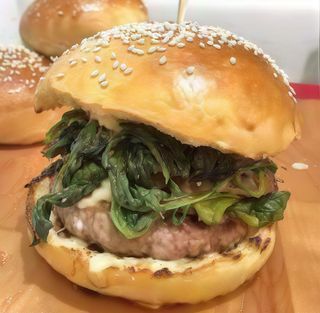 Panino edamer, melanzane, pomodoro, Gluten free