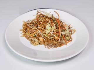 Spaghetti con gamberi