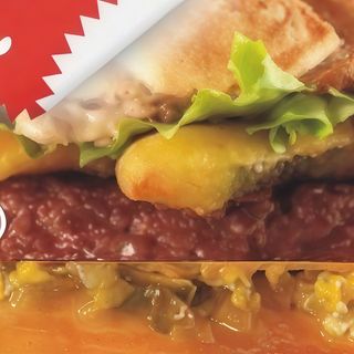 Cheddar burger panino