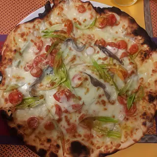 Pizza alici - tonda o pinsa
