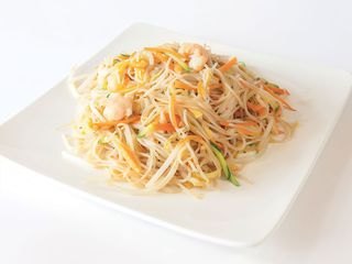 48 Spaghetti riso con gamberi