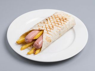 Piadina Wurstel + Patatine