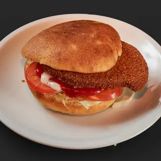 Maxi panino con cotoletta di pollo