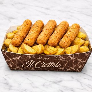 Porzione Patate & Spidipollo 5 Pz