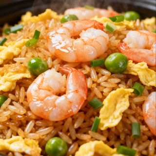 虾仁饭 Riso saltato con gamberi