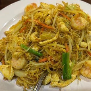 咖虾米粉 Spaghetti di riso con gamberi e curry