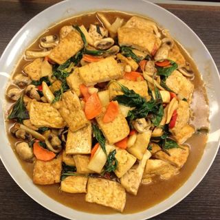 什锦豆腐 Tofu con verdure miste