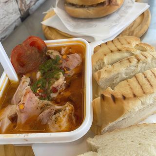 Vaschetta lampredotto con pane