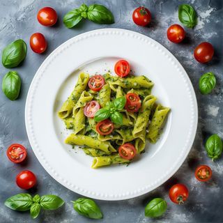 Trofie pesto e pomodorini