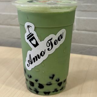 Bubble tea al matcha