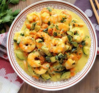 Gamberi al curry