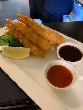 Gamberi panati al panko