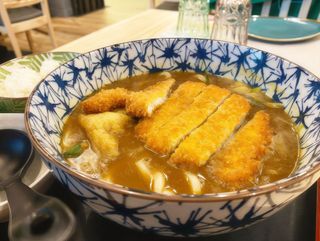 Tonkatsu curry udon