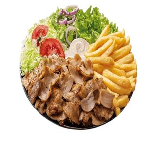 Piatto con kebab grande