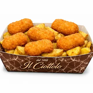 Porzione Patate & Crocchette 5 Pz