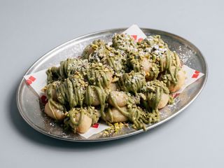 Zoccolette con crema al pistacchio
