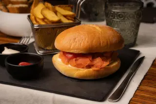 smokedfish burger