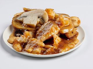 Manzo con bambu e funghi